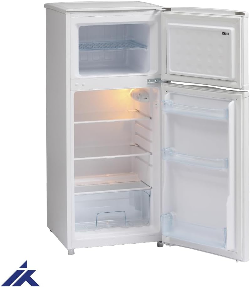 ICE KING 117L Top Mount Fridge Freezer - 4 Star - 48cm Wide - White