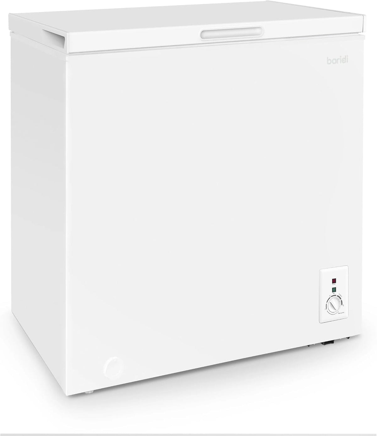 Baridi 142L Freestanding Chest Freezer with Adjustable Thermostat, White - DH120