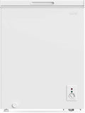 Baridi 142L Freestanding Chest Freezer with Adjustable Thermostat, White - DH120