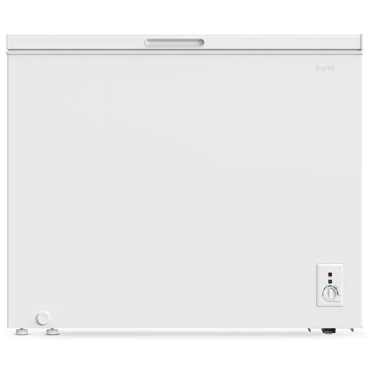 Baridi 142L Freestanding Chest Freezer with Adjustable Thermostat, White - DH120