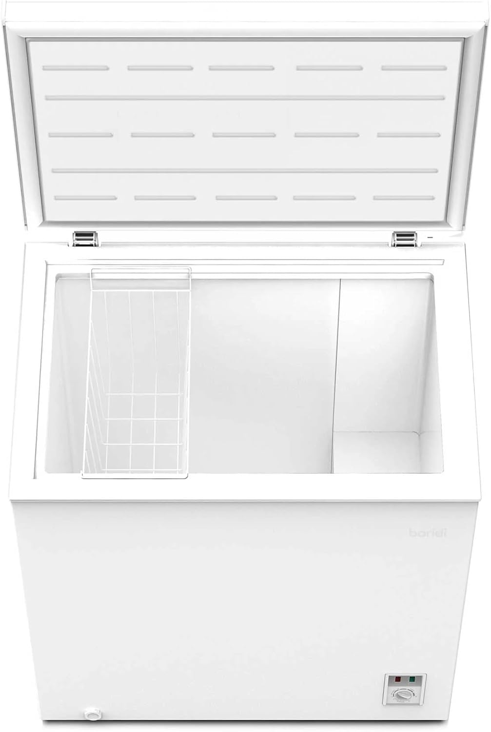 Baridi 142L Freestanding Chest Freezer with Adjustable Thermostat, White - DH120