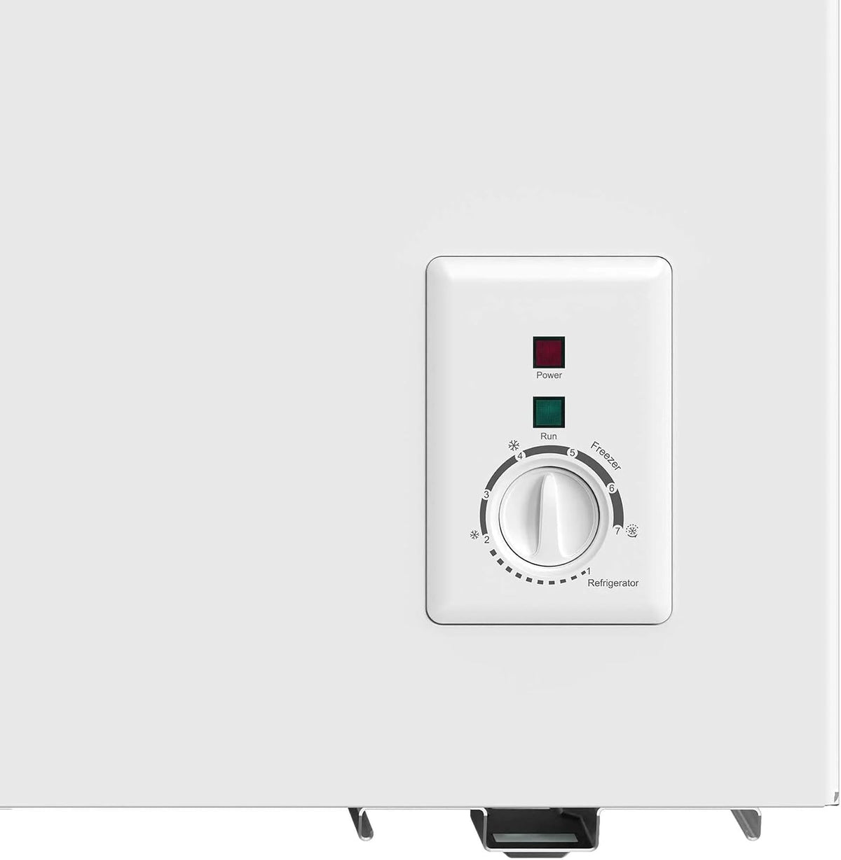 Baridi 142L Freestanding Chest Freezer with Adjustable Thermostat, White - DH120