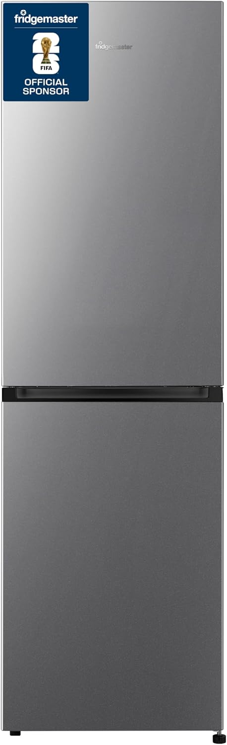 Fridgemaster MC55251DS 182cm 50/50 No Frost Fridge Freezer - Silver - D Rated
