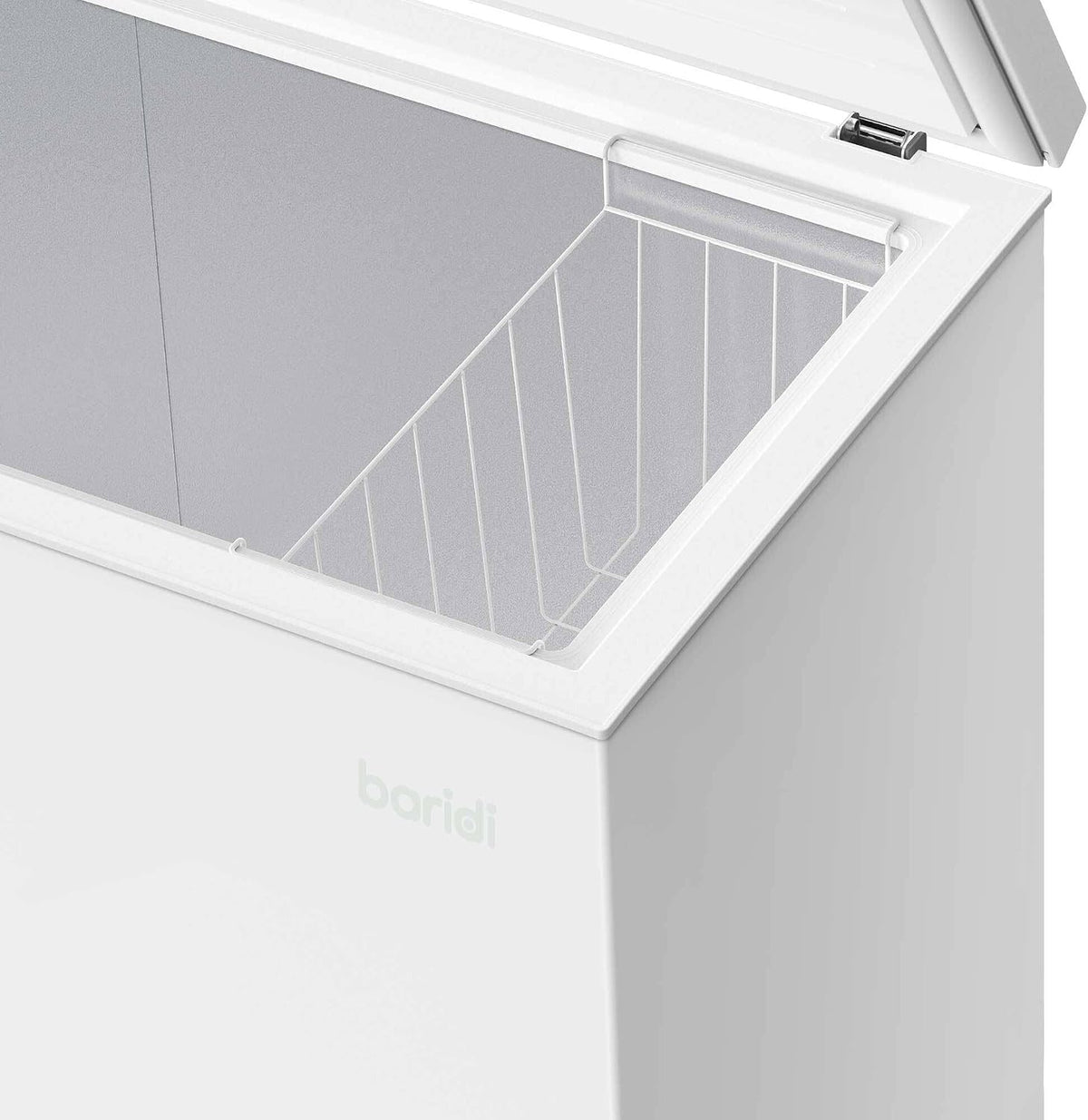 Baridi 142L Freestanding Chest Freezer with Adjustable Thermostat, White - DH120