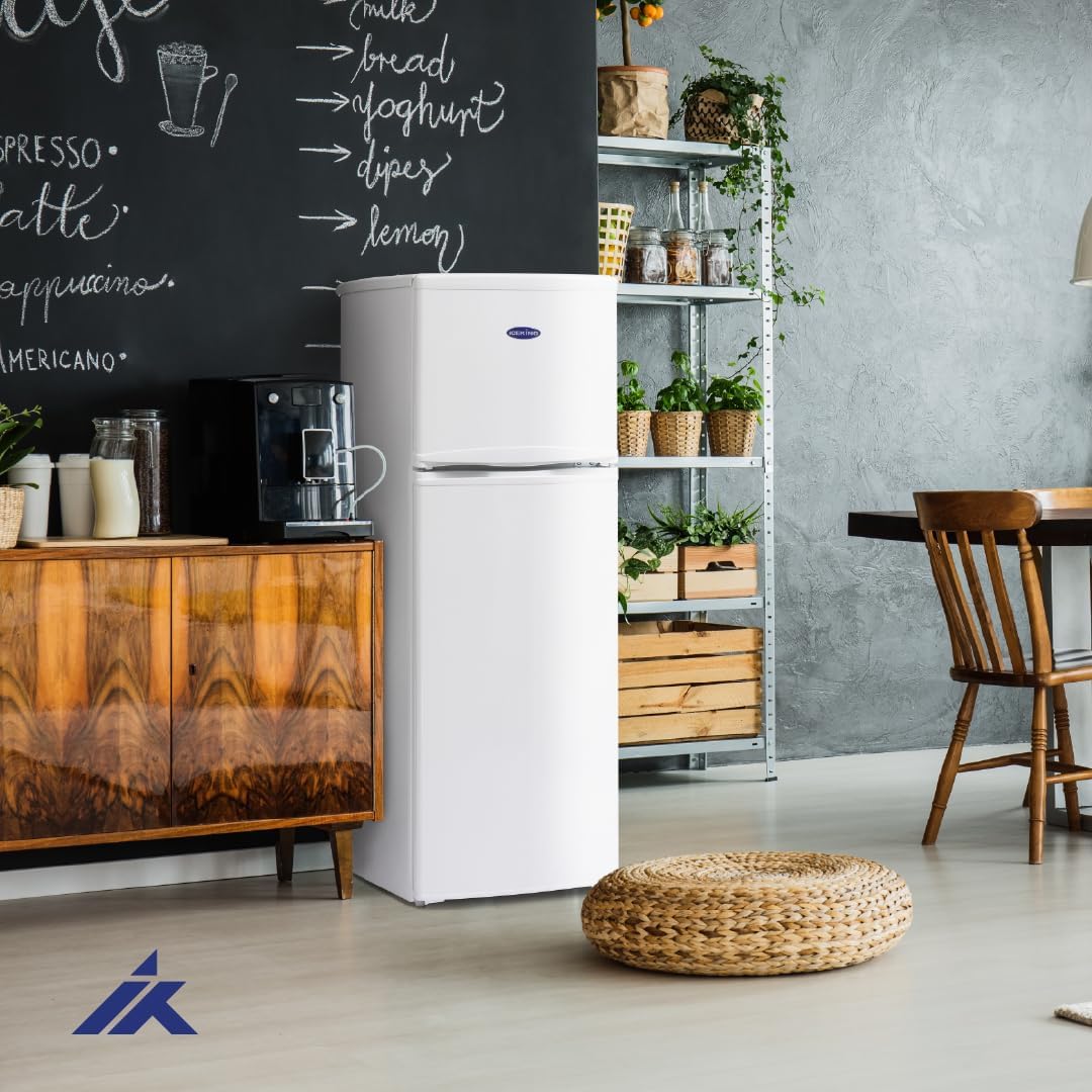 ICE KING 117L Top Mount Fridge Freezer - 4 Star - 48cm Wide - White