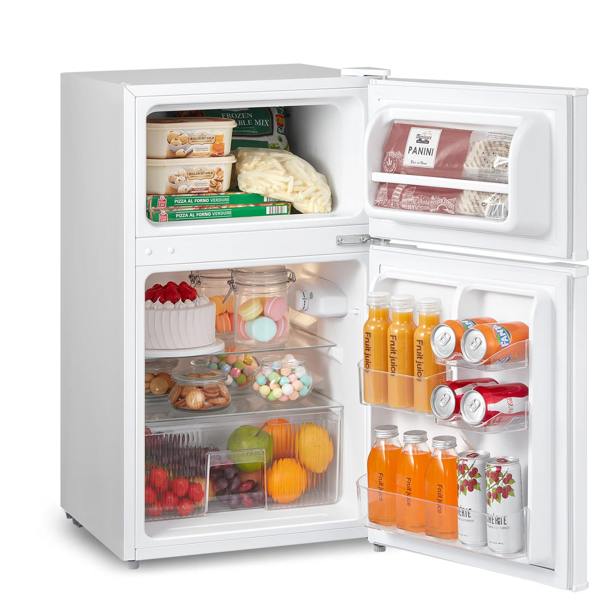 COMFEE' 174L Freestanding Fridge Freezer, Low Frost, RCB169WH2(E)